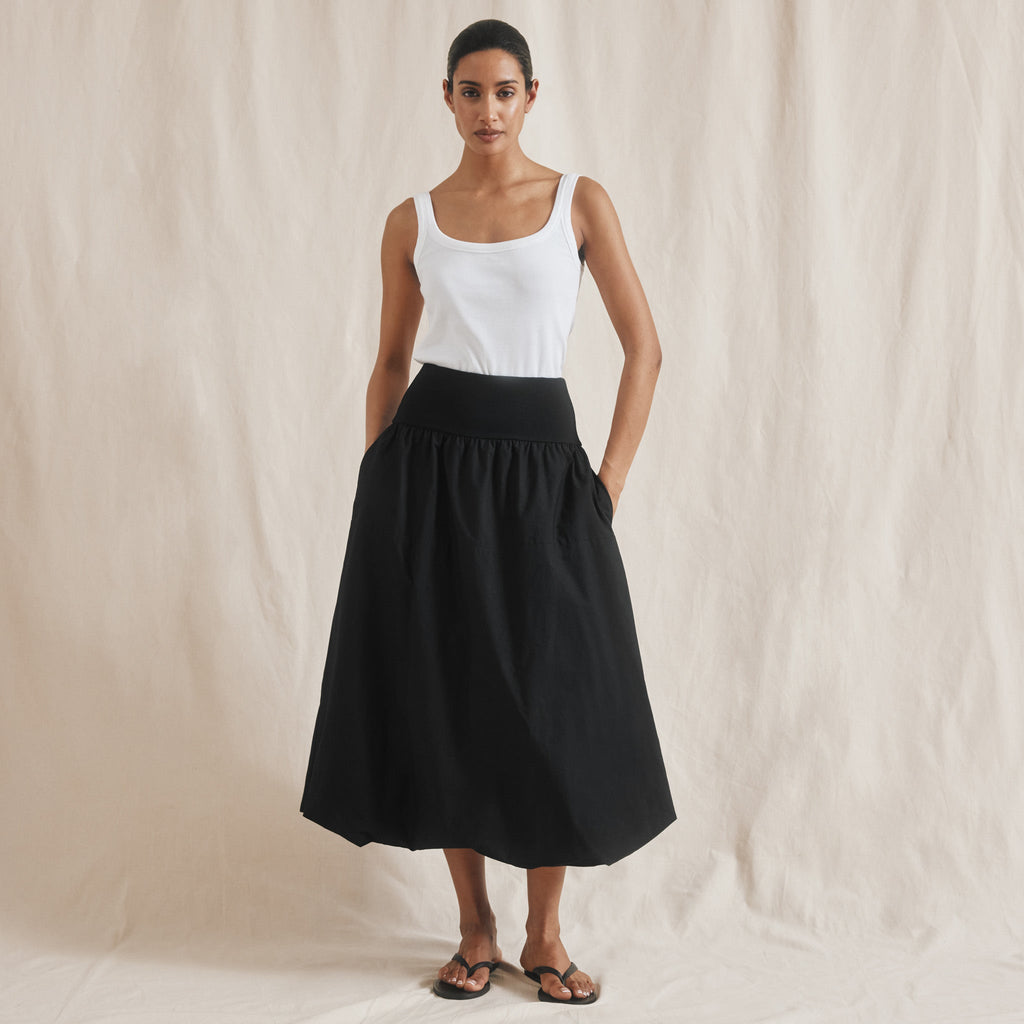 Black Puffball Skirt