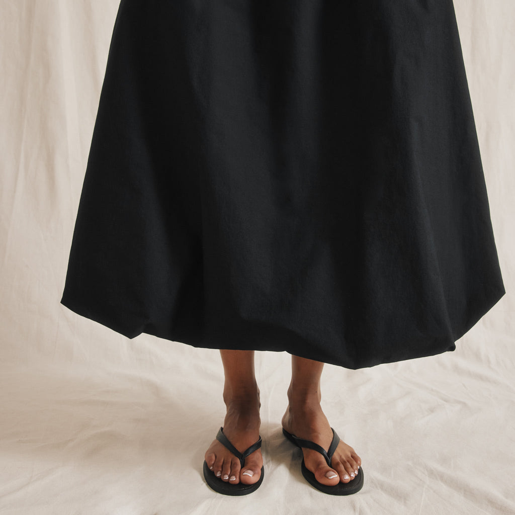 Black Puffball Skirt