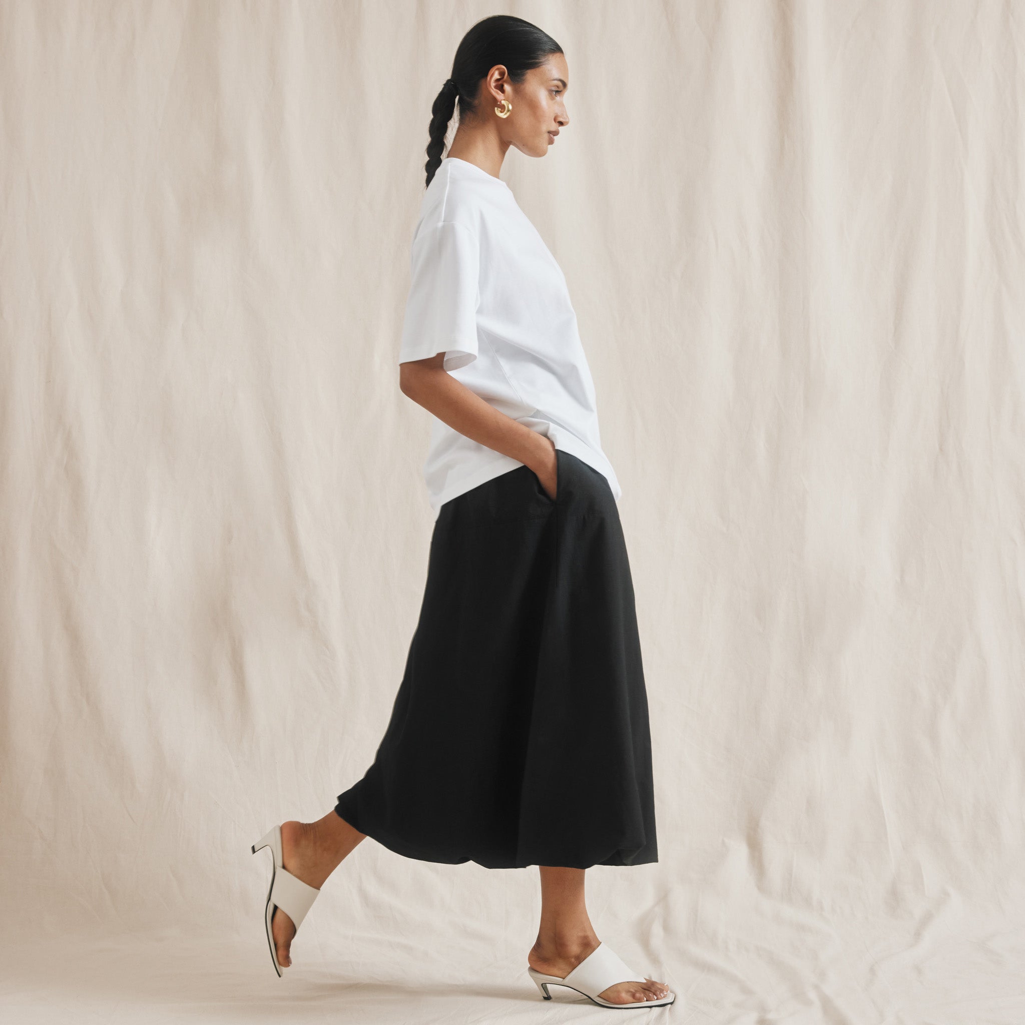 Black Puffball Skirt