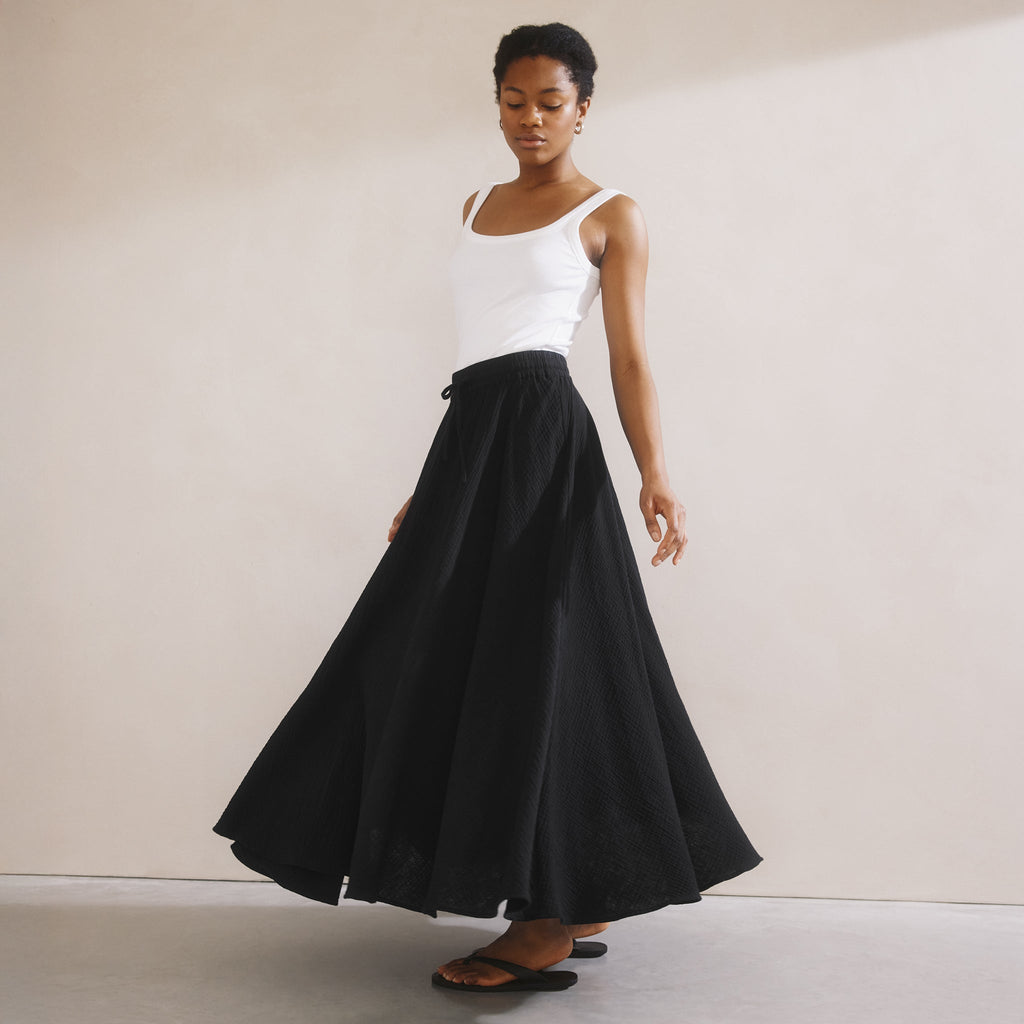 Cheesecloth Maxi Skirt