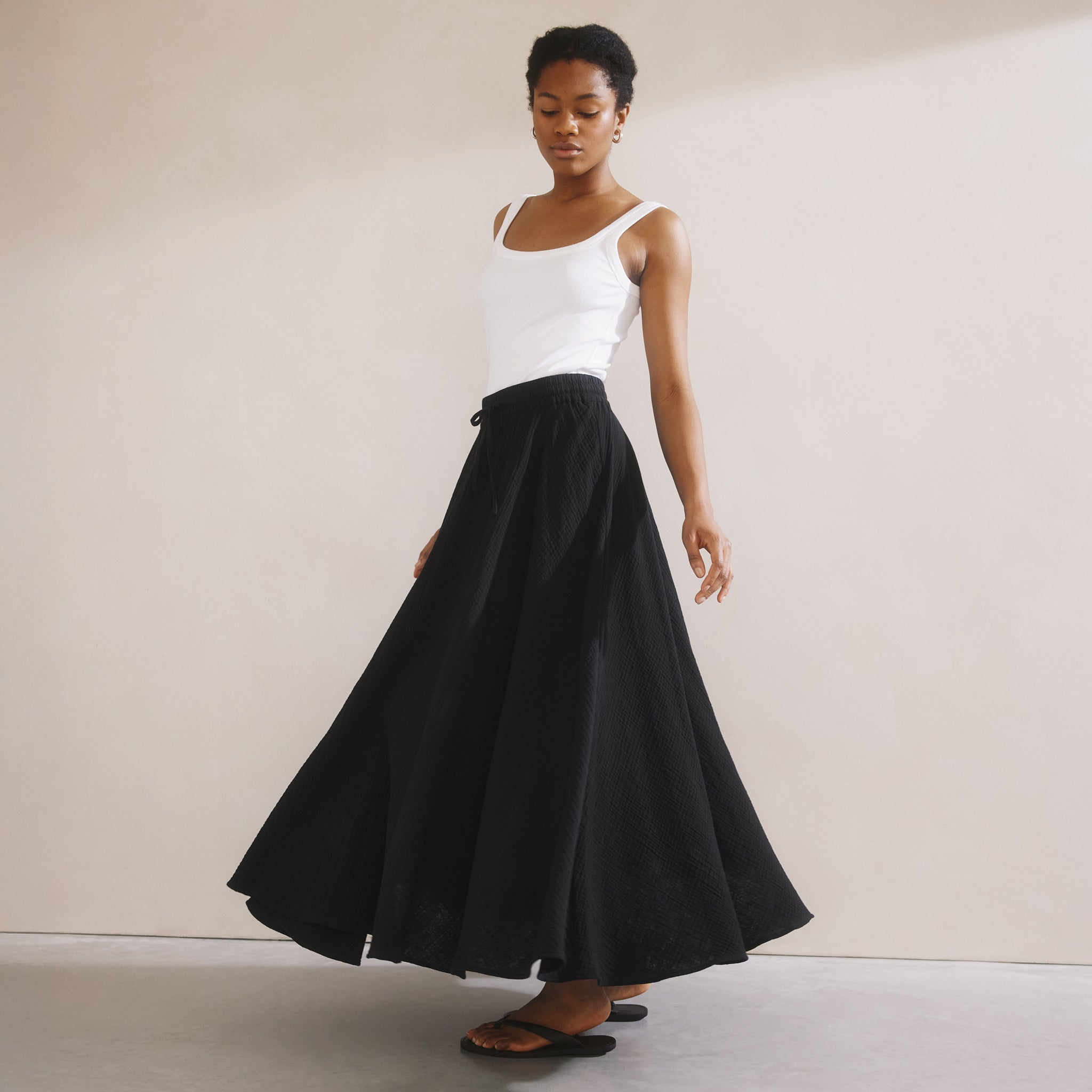 Cheesecloth Maxi Skirt