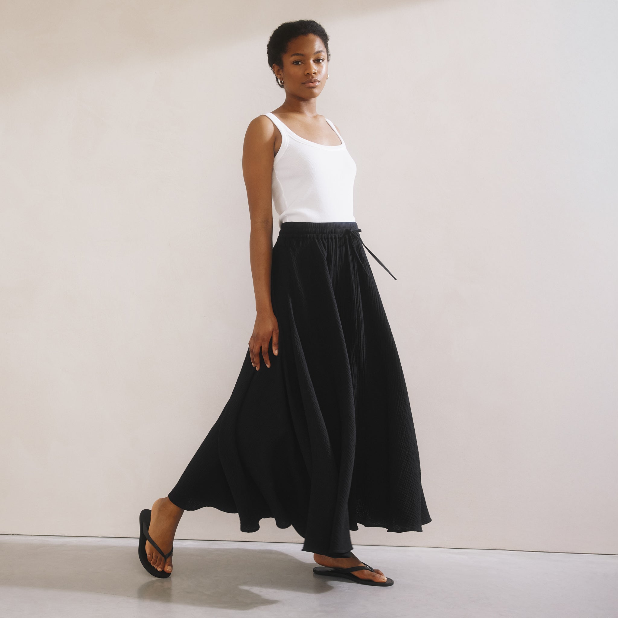 Cheesecloth Maxi Skirt