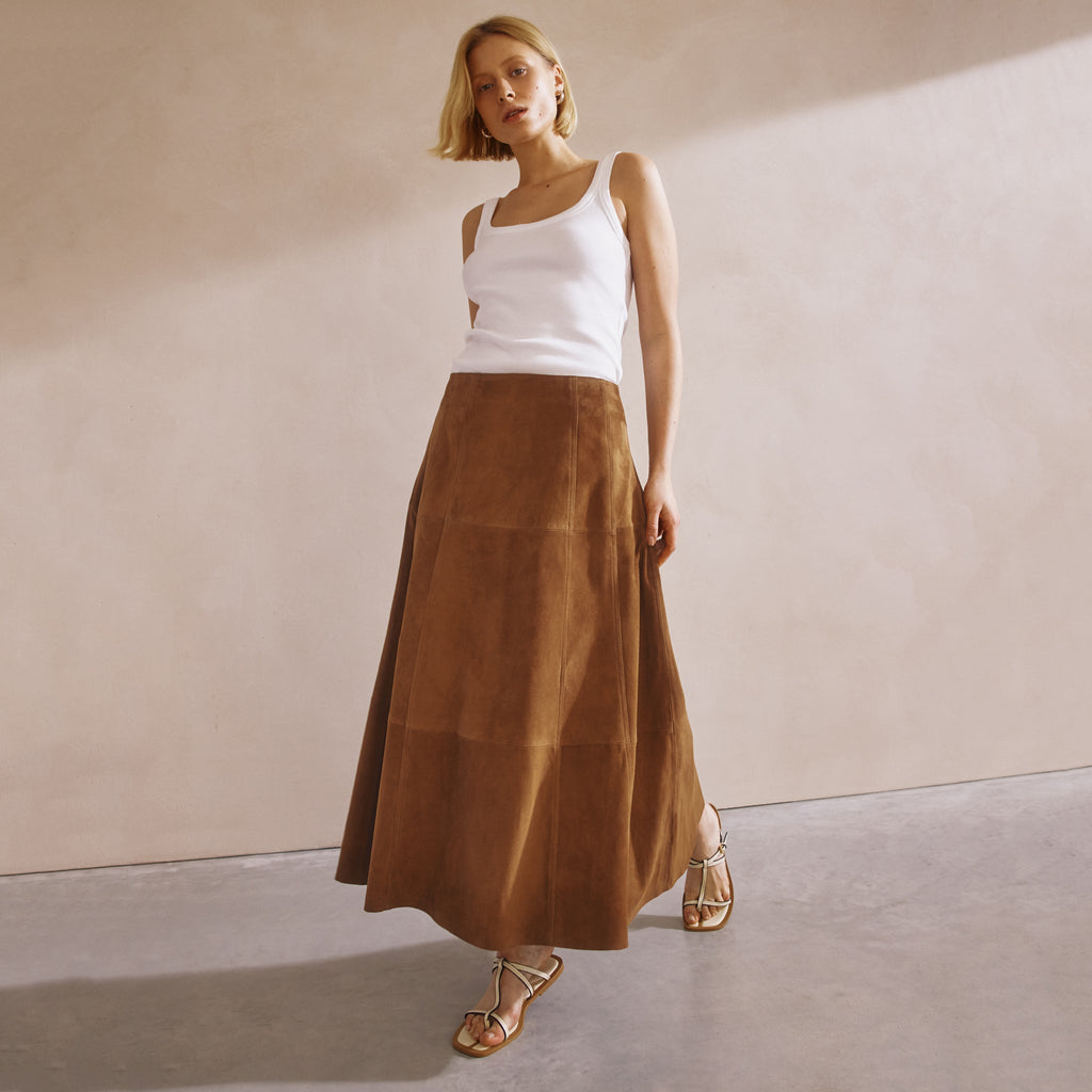 Suede Skirt