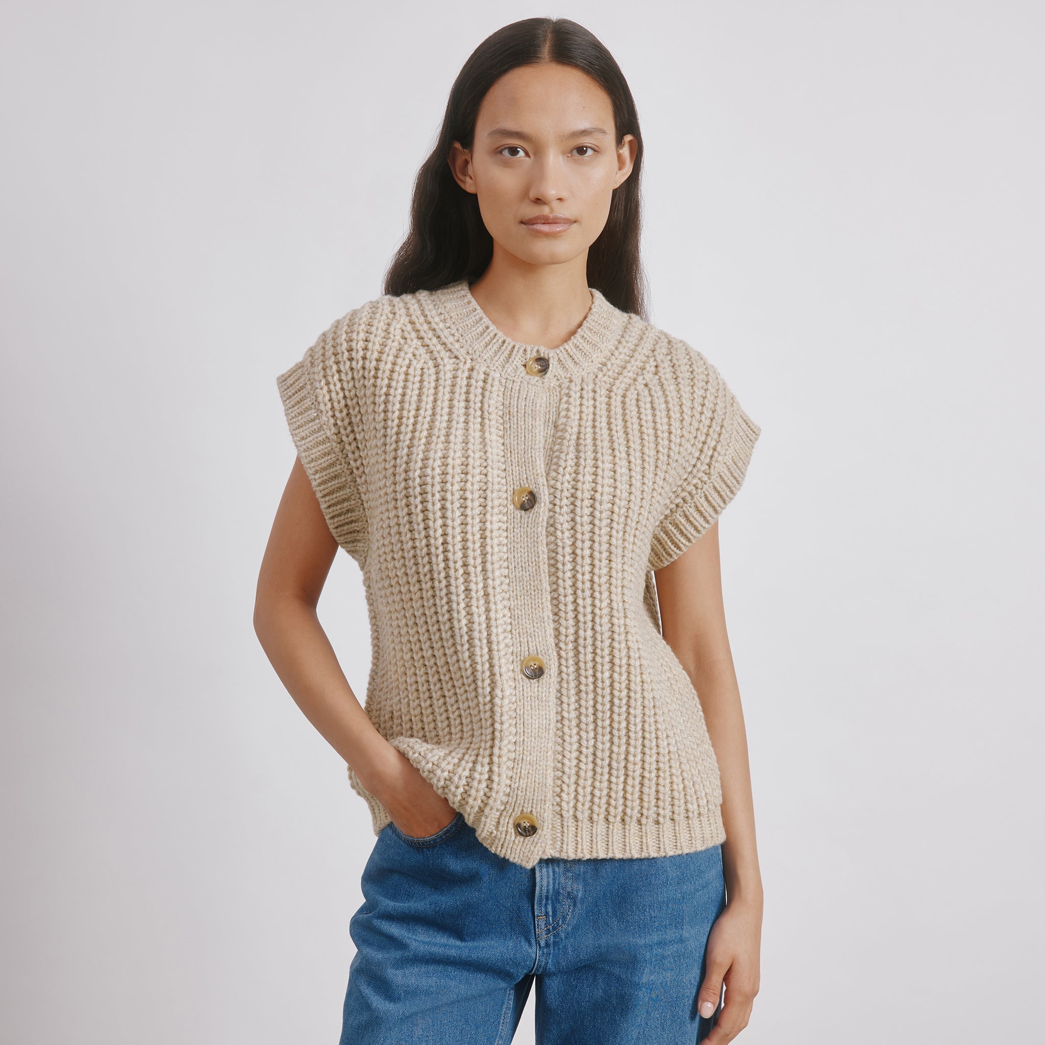 Chunky Rib Waistcoat