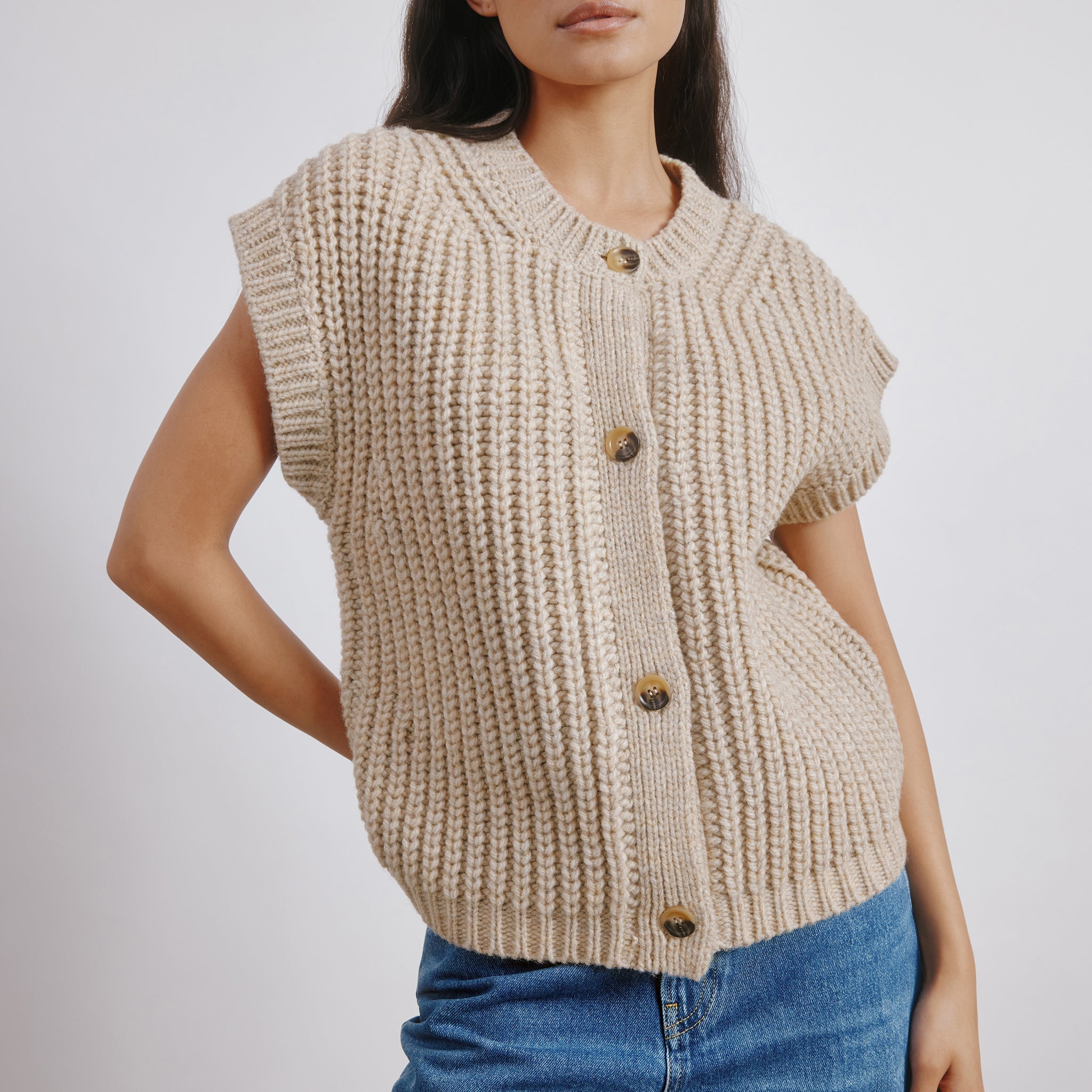 Chunky Rib Waistcoat