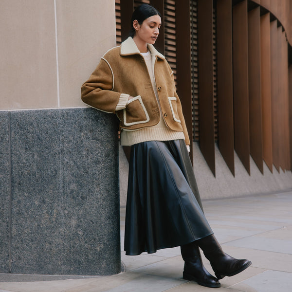 Faux Sheepskin Jacket