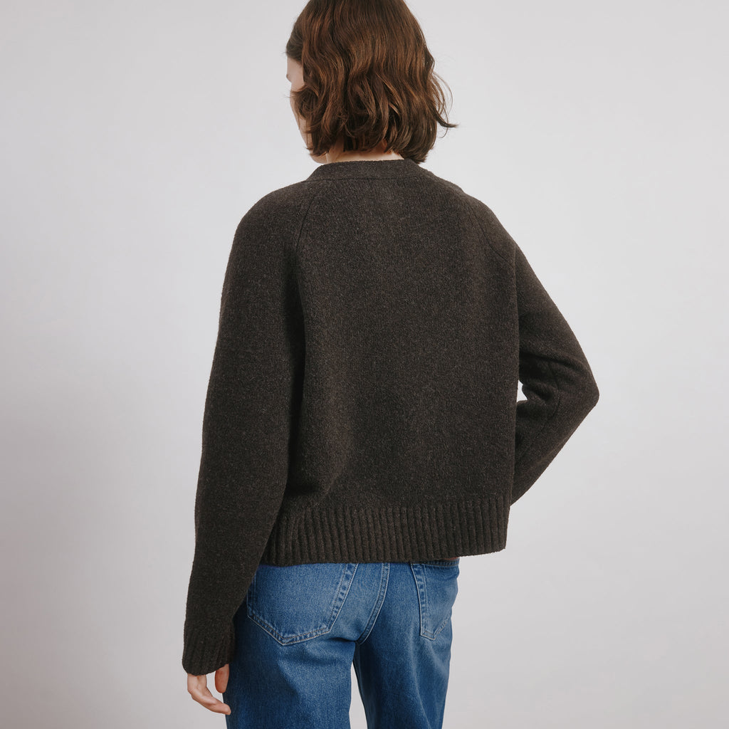 Cosy Relaxed Cardigan Chocolate
