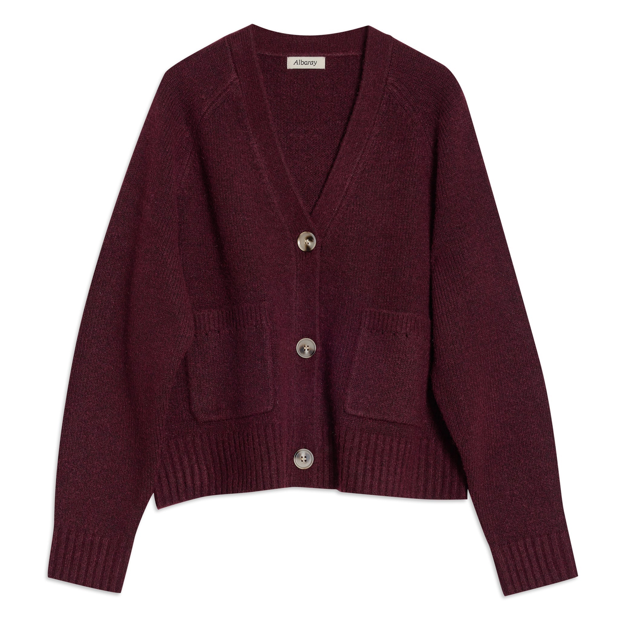 Cosy Relaxed Cardigan Burgundy