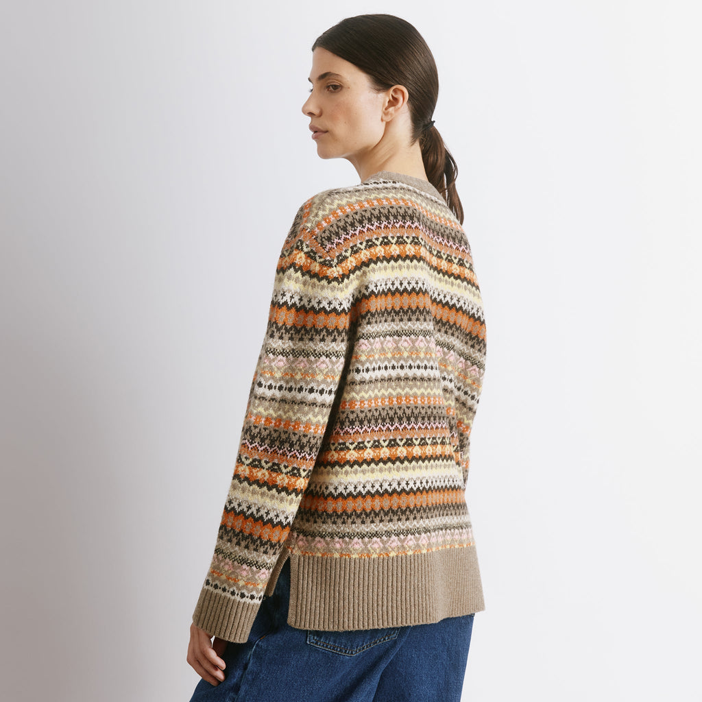 Neutral Fair Isle Jumper