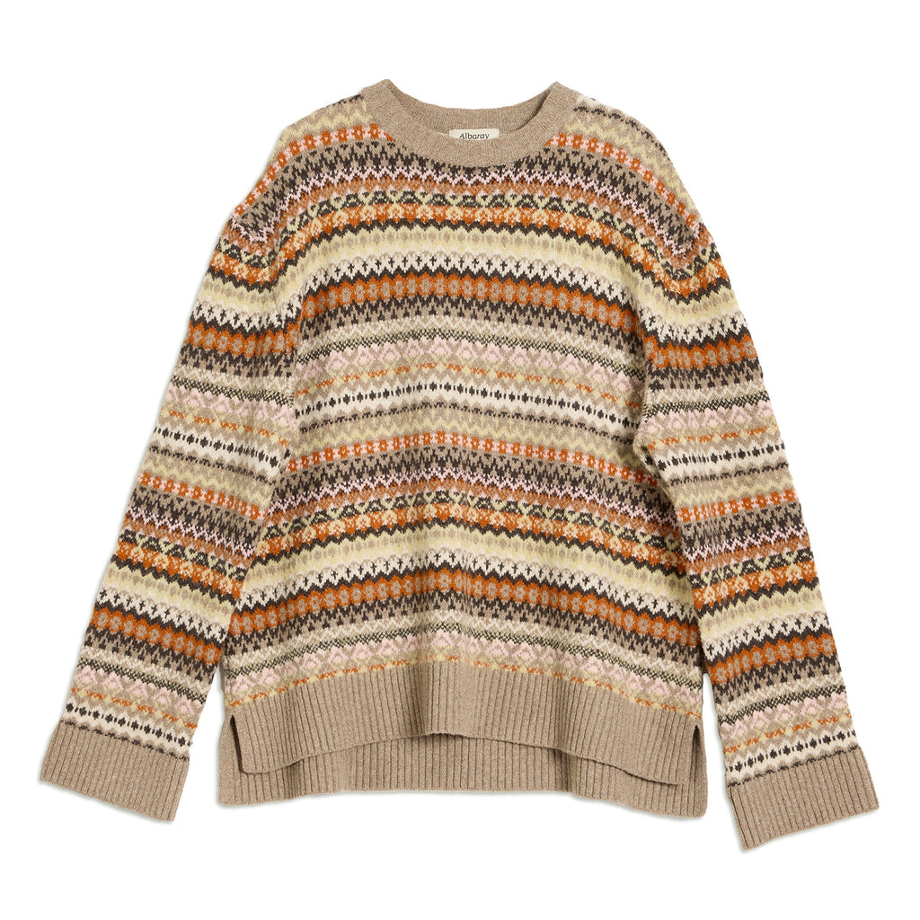Neutral Fair Isle Jumper