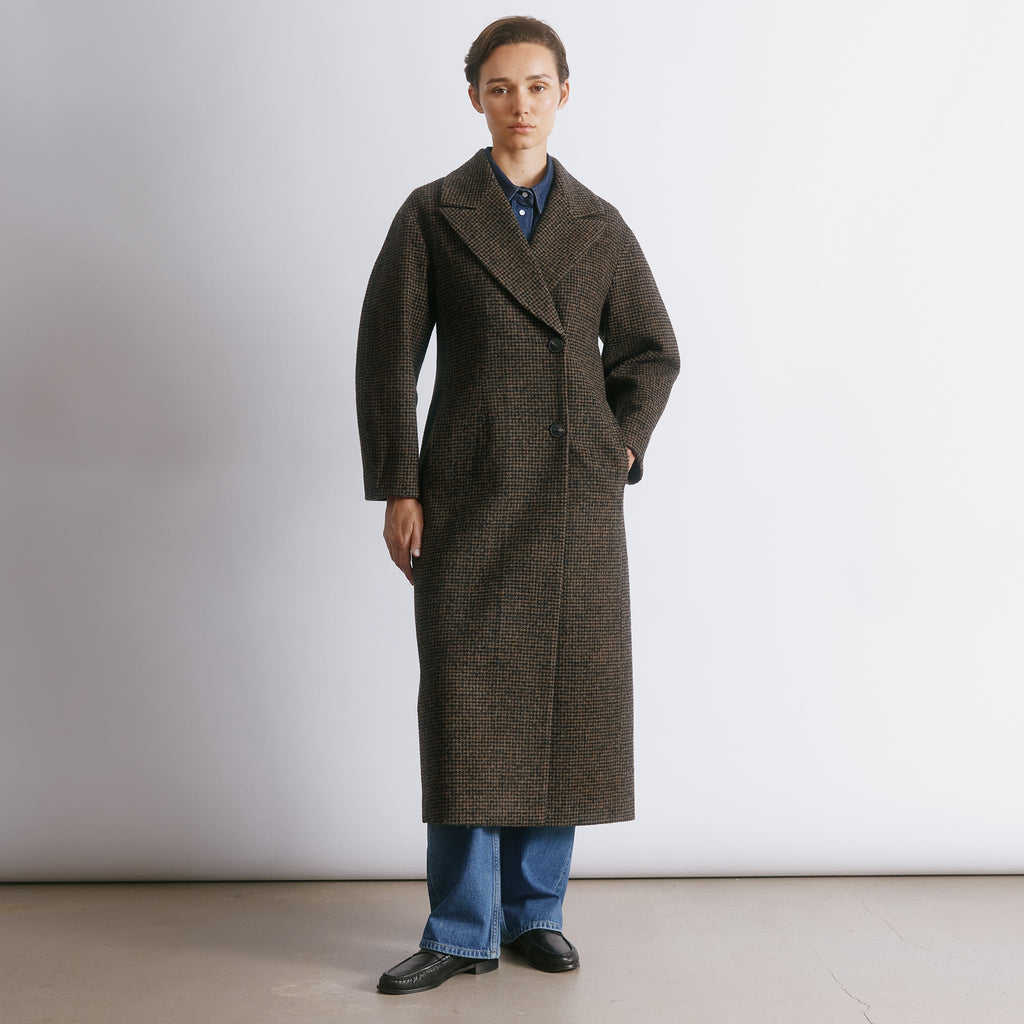 Tweed Cocoon Sleeve Coat