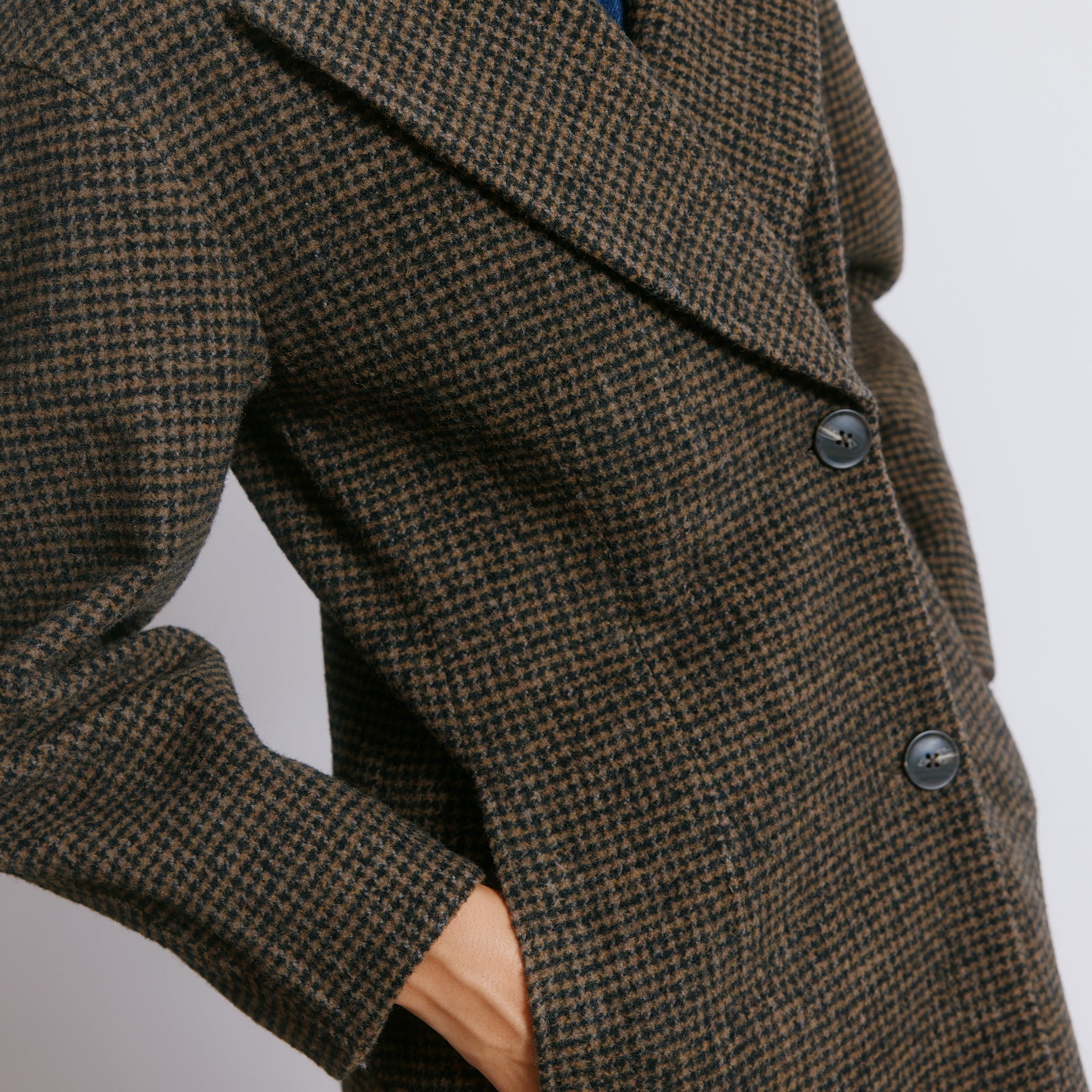 Tweed Cocoon Sleeve Coat