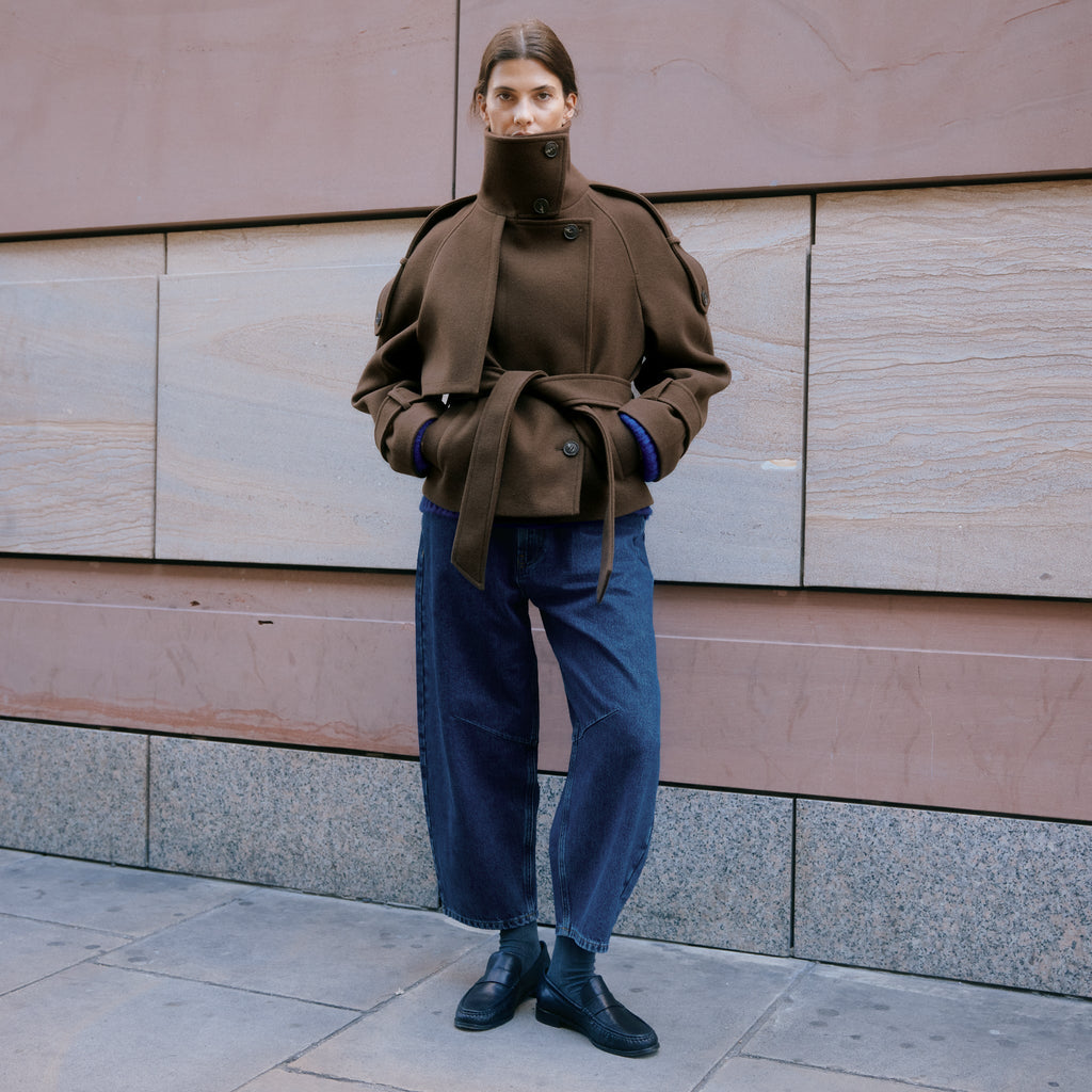 Short Funnel Neck Jacket