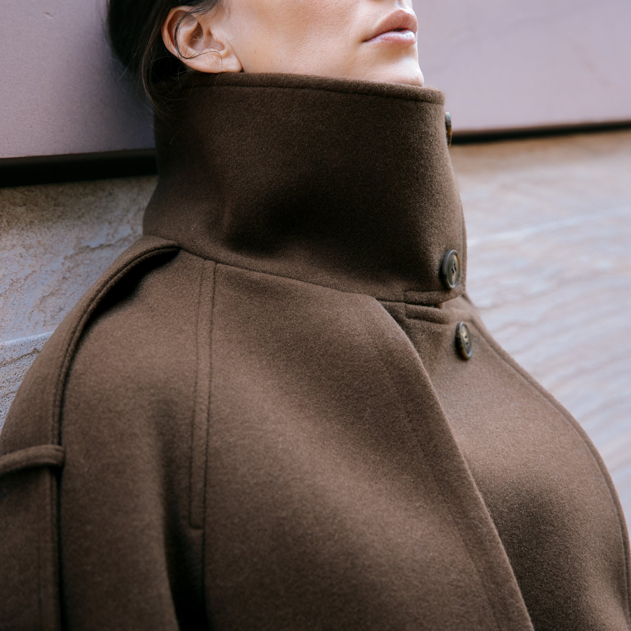 Short Funnel Neck Jacket