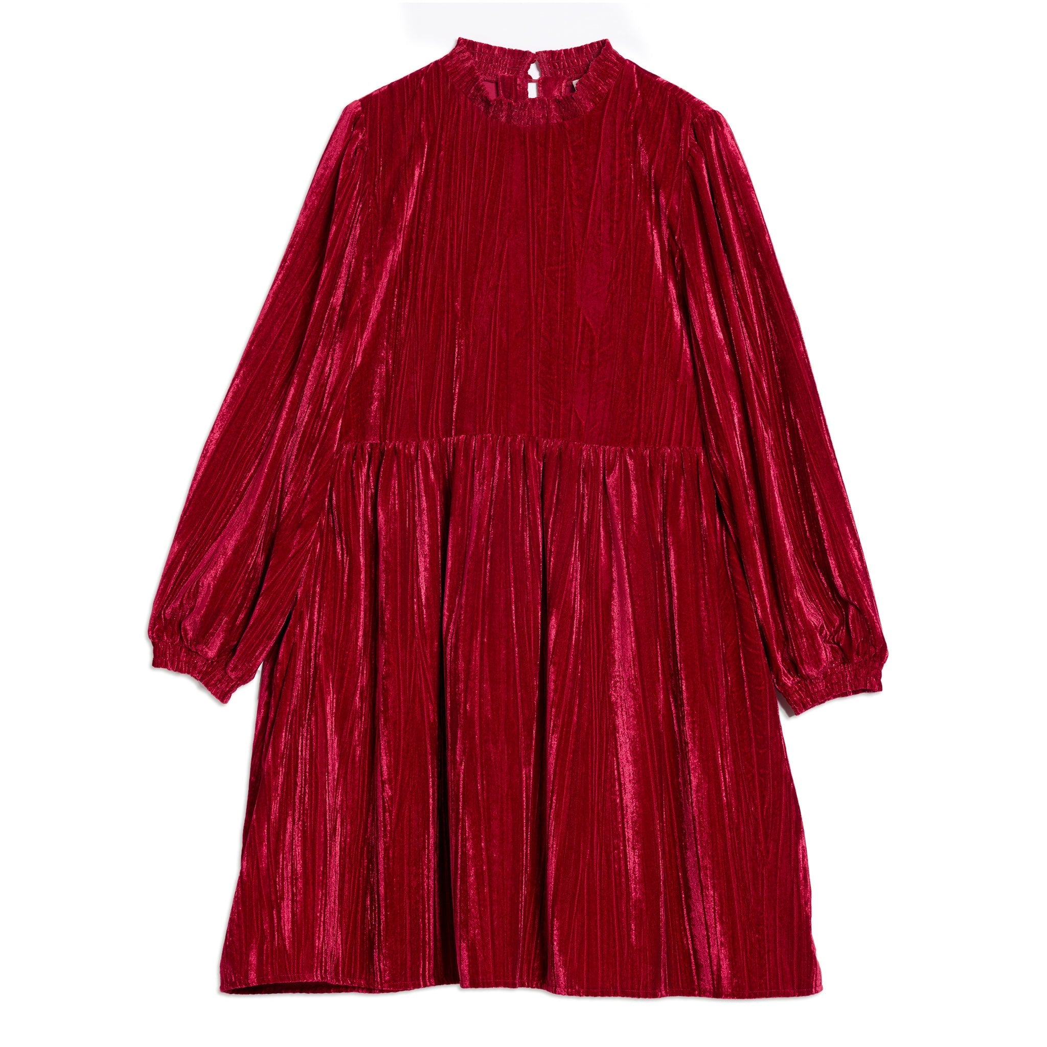 Crushed Velvet Short Dress