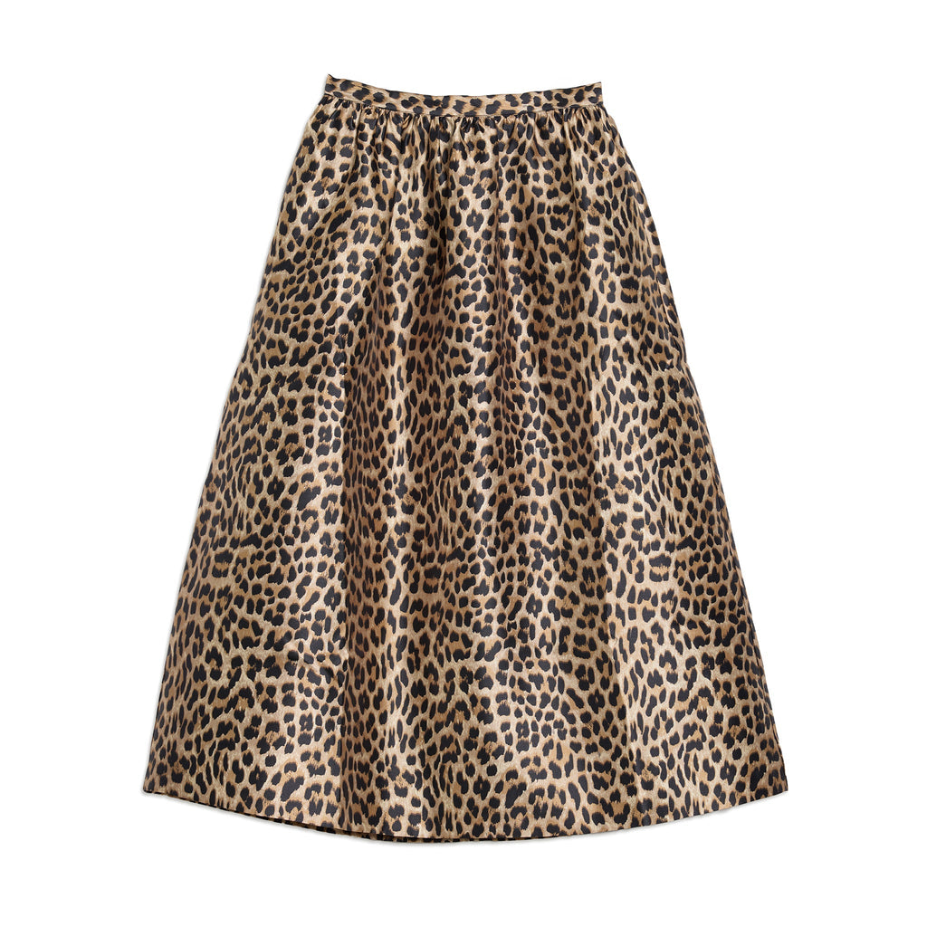 Animal Taffeta Full Skirt
