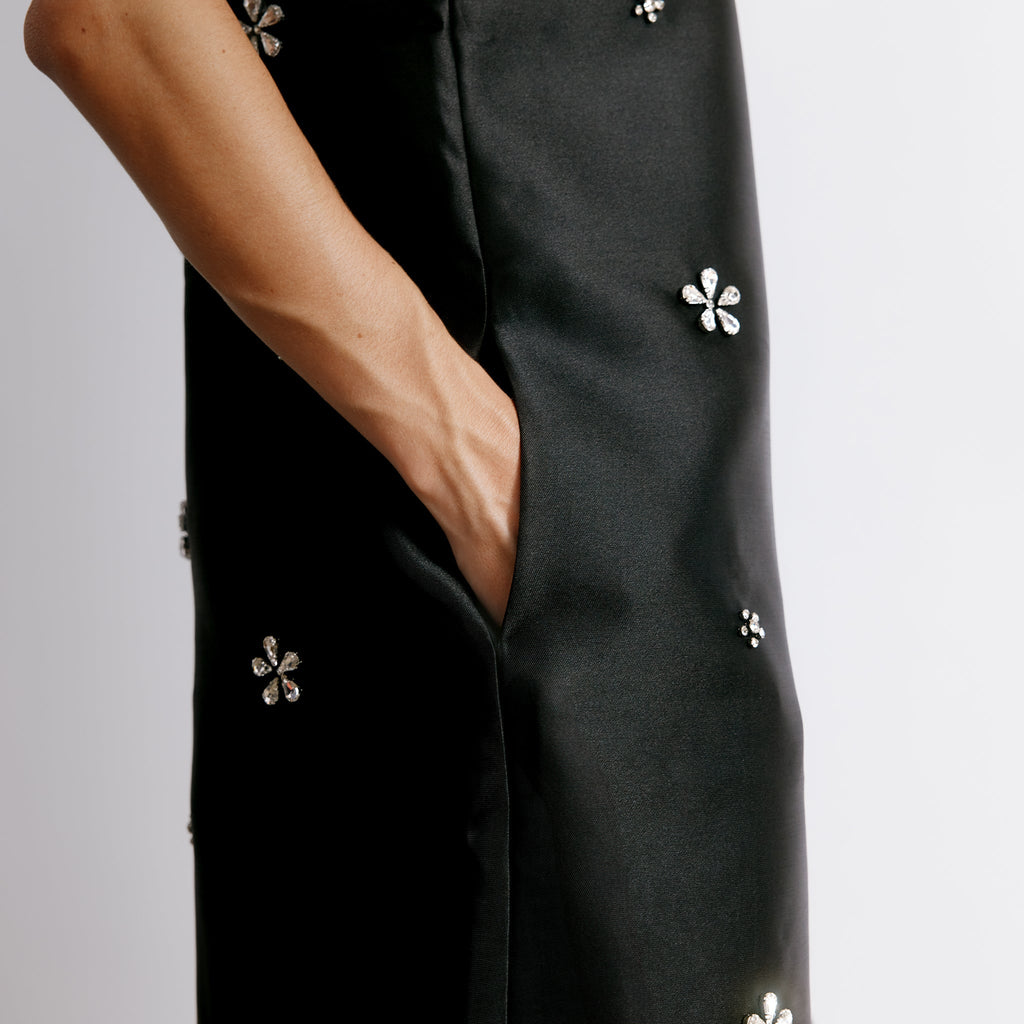 Crystal V Neck Shift Dress