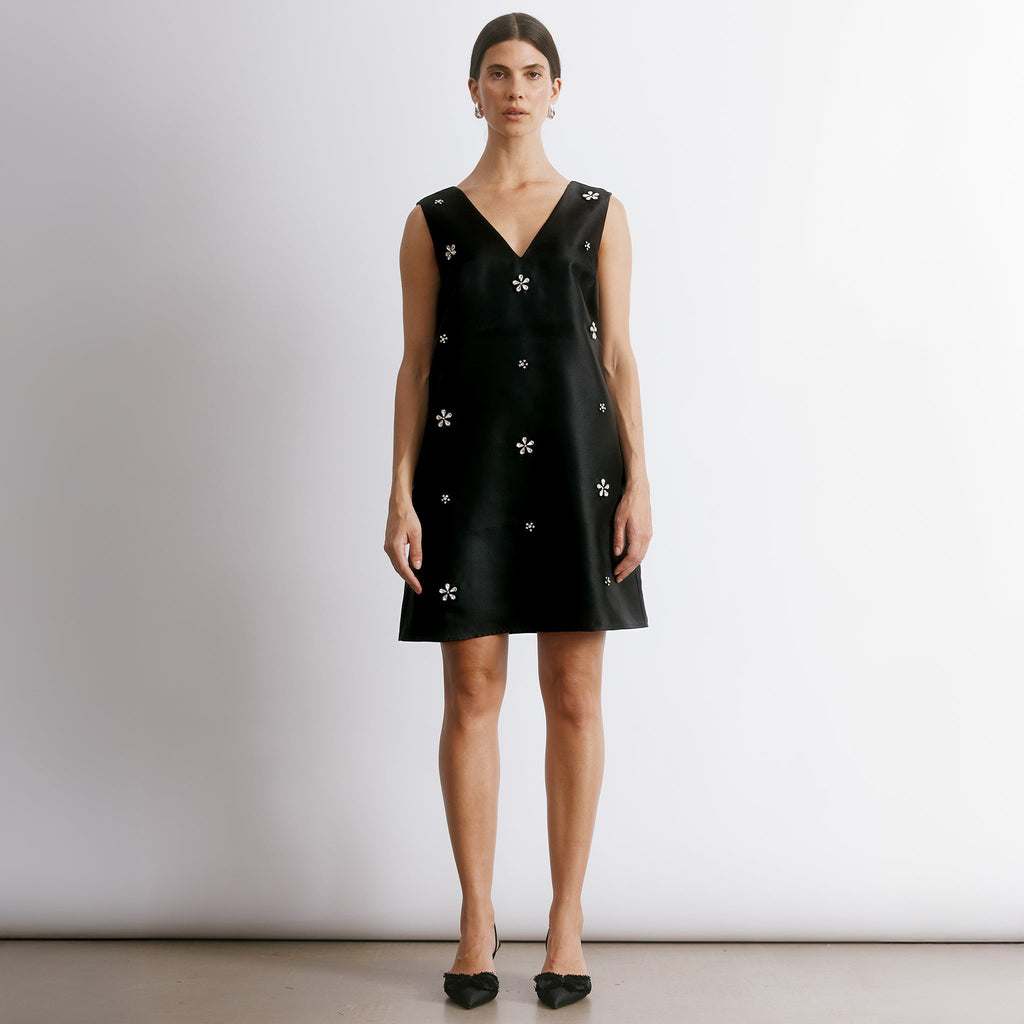 Crystal V Neck Shift Dress