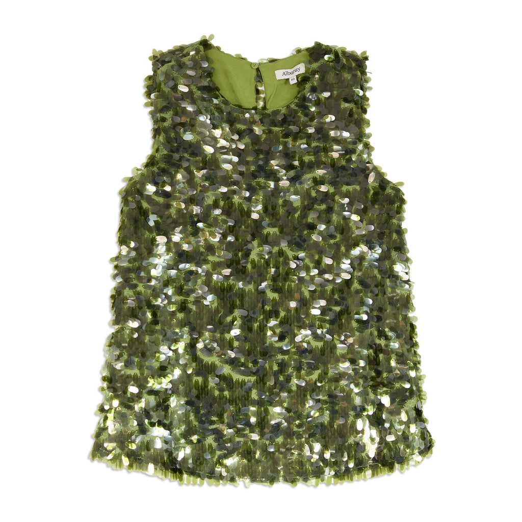 Drop Sequin Shell Top