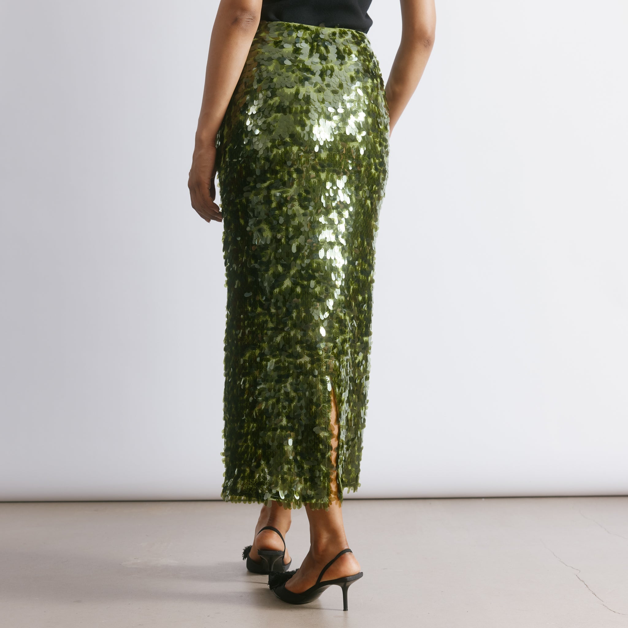 Drop Sequin Skirt