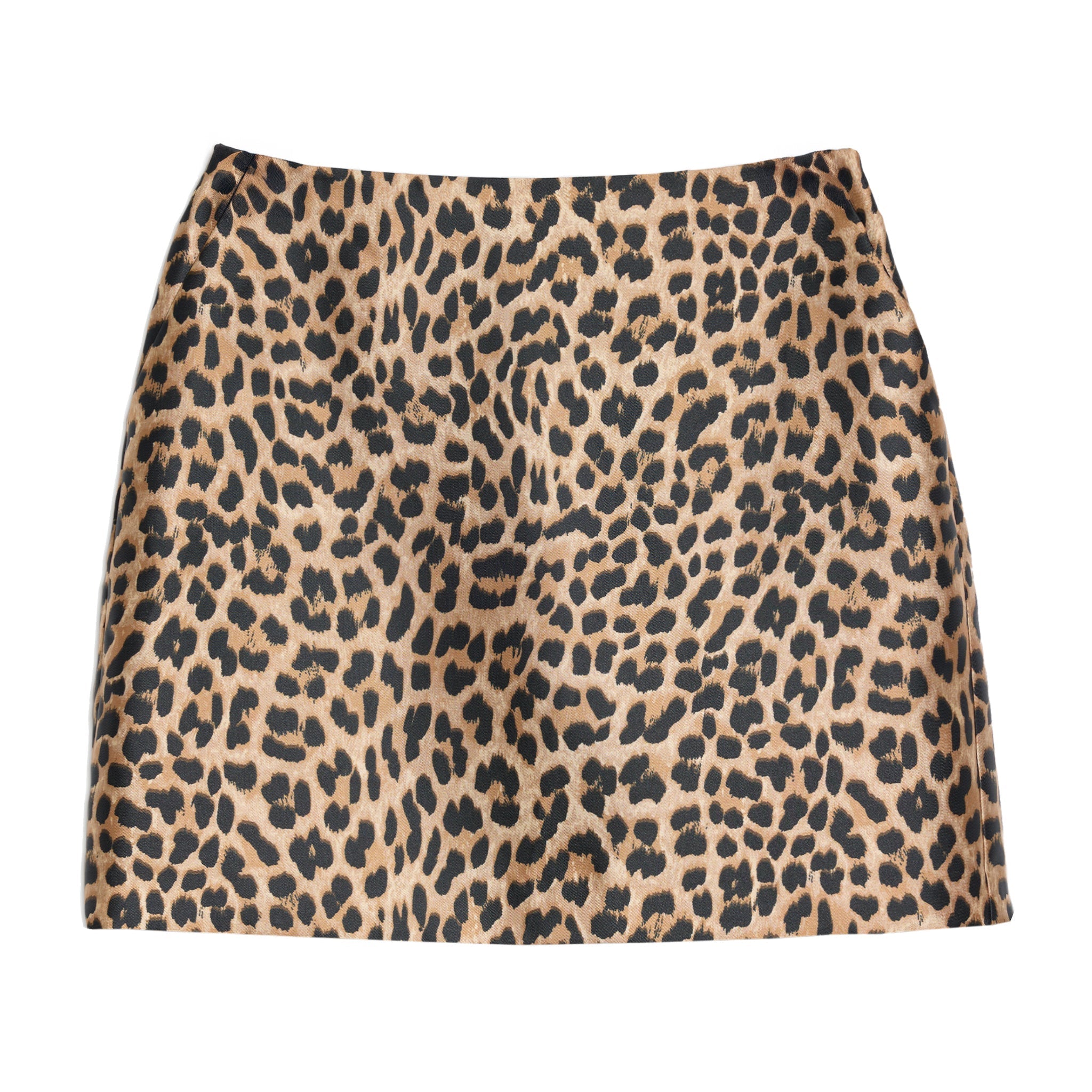 Animal Taffeta Mini Skirt