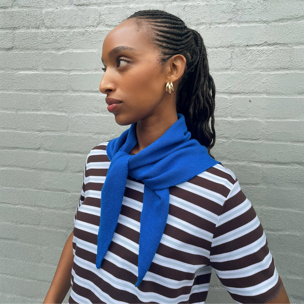 Blue Square Scarf