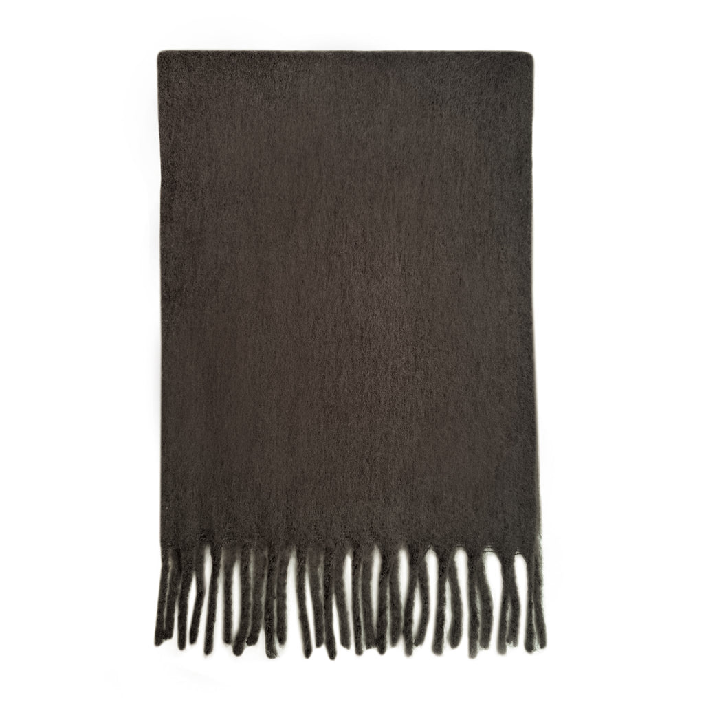 Chocolate Fluffy Scarf